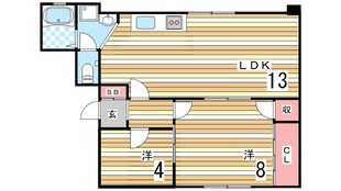 北野ハイツの物件間取画像